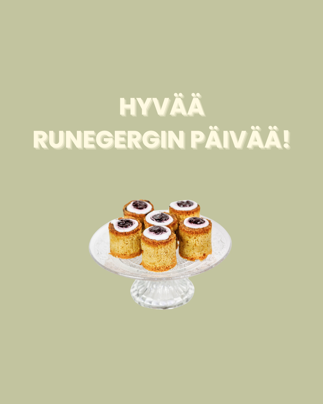 Hyvää Runebergin päivää 5.2.⁠
⁠
Tänään on lupa pysähtyä hetkeksi, keittää kahvit ja nauttia Runebergin tortusta. Perinteitä vaalien tai hieman uutta kokeillen.⁠
⁠
Onko sinun suosikkisi klassinen mantelinen torttu hillosilmällä ja sokerikuorrutteella vai modernimpi versio, esimerkiksi vadelmainen tai vaikkapa suklaalla höystetty?⁠
⁠
Kerro kommenteissa, millainen Runebergin torttu kruunaa sun päivän tänä vuonna.⁠
⁠
Ja jos et syö torttuja, mikä on sun tapasi juhlistaa tätä helmikuista klassikkopäivää?